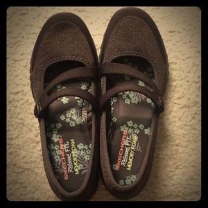 Skechers Mary Jane Sneakers with Memory Foam